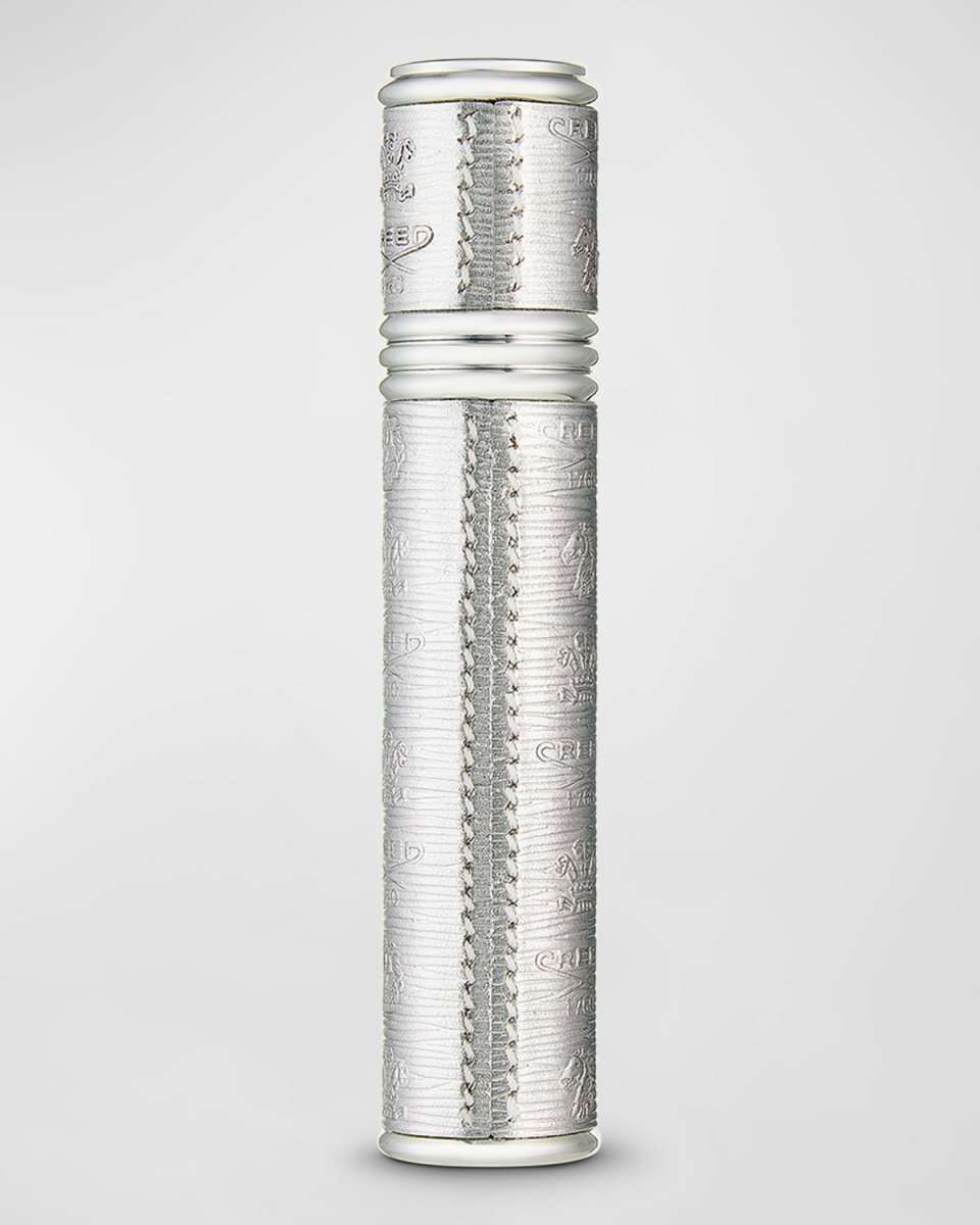 Empty Silver Refillable Pocket Spray Case, 0.33 oz.